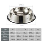 Paslanmaz Çelik Metal Mama Kabı 18 cm. - Görsel 2