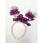 Happy Birthday Neon Renk Doğum Günü Tacı 12 Adet - Görsel 3