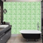 Decohandy 30x30 Cm Pvc Duvar Karosu 4'Lü Paket - Yeşil Mermer - Görsel 3