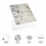 Decohandy 30x30 Cm Pvc Duvar Karosu 4'Lü Paket - Siyah Beyaz Mermer - Görsel 3