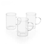 DecoHandy 3'lü Cam Kupa 200 ml - Görsel 2
