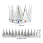Yumuşak Gümüş Kral Tacı 55 cm - Görsel 2
