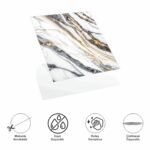 DecoHandy Pvc Yapışkanlı Yer Karosu 30x30cm 4'Lü Paket - Beyaz İnci 0,36m2 - Görsel 2