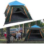 Tam Otomatik Su Ve Rüzgar Geçirmez Gölgelikli Tenteli 6 Kişilik Kamp Çadırı 240*240*155cm - Görsel 2