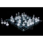 Glass Chess Cam Satranç Takımı (35 cm x 35 cm) - Görsel 3