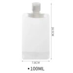 3 Adet 100ml Krem Şampuan Kabı Tekrar Kullanılabilir Set - Görsel 4