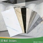 Siyah Mermer Desenli Alüminyum Plastik Duvar Sticker - Görsel 2