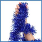 Simli Parti Süsü 2 Metre Mavi - Görsel 2