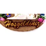 Kedi Figürlü El Yapımı Hoşgeldiniz Kapı Süsü - Görsel 3