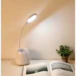 Halka LED USB Şarjlı Masa Lambası - Görsel 4