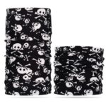 Siyah Beyaz İskelet Baskılı Buff Bandana - Görsel 2