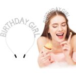 Kristal Taşlı Gümüş Birthday Girl Parti Tacı - Görsel 2