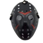 Siyah Kırmızı Çizgili Jason Hannibal Maskesi - Görsel 2