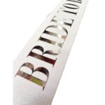 Beyaz Gümüş Bride To Be Simli Kuşak Kemer 10 cm - Görsel 2