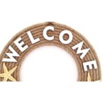 Jüt İpten Deniz Yıldızlı Nazar Boncuklu İncili Deniz Yıldızlı Welcome Yazılı Kapı Süsü - Görsel 2