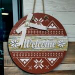 Dijital Baskı Welcome Kapı Süsü 30 Cm Kapı Süsü - Görsel 2