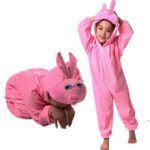 Çocuk Tavşan Kostümü Pembe Renk 2-3 Yaş - Görsel 4