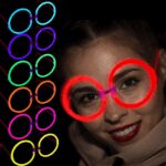 Glow Stick Yuvarlak Parti Gözlüğü 6 Adet - Görsel 3
