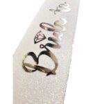 Beyaz Gümüş Bride To Be Yazılı Kuşak Kemer - Görsel 2