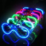 Glow Işıklı Panjur Parti Gözlüğü 12 Adet - Görsel 3