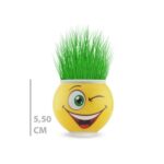 Çim Adam Saksı Emoji Figürlü 1 Adet - Görsel 2