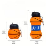 Basketbol Topu Tasarımlı Akordiyon Su Şişesi - Görsel 2