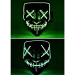 LED Işıklı Yeşil Maske - Görsel 2