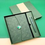 Çizgili Defter Ve Metal Kalem Seti - Görsel 3