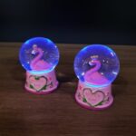 Mini Işıklı Flamingo Kar Küresi - Görsel 2