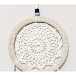 Kırmızı Kuş Tüylü Dream Catcher El Yapımı Düş Kapanı Duvar Süsü - Görsel 3
