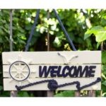 Dümenli Welcome Yazılı Denizci Kapı Süsü - Görsel 3