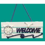 Dümenli Welcome Yazılı Denizci Kapı Süsü - Görsel 2