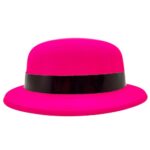 Neon Partisi Pembe Renk Melon Plastik Parti Şapkası - Görsel 4