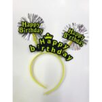 Happy Birthday Neon Renk Doğum Günü Tacı 12 Adet - Görsel 5