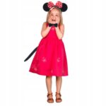Minnie Mouse Kostüm Seti Taç Kuyruk Papyon Gösteri Seti - Görsel 2