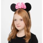 Pembe Fiyonklu Minnie Mouse Tacı Mini Kulak - Görsel 4