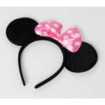 Pembe Fiyonklu Minnie Mouse Tacı Mini Kulak - Görsel 3