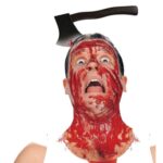Kafaya Saplanmış Halloween Kanlı Balta Şaka Tacı - Görsel 4