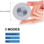 Işıklı Yapışkanlı Bardak Altı Aparatı Ledli 3 Modlu 6 cm Çap 1 Adet - Görsel 3