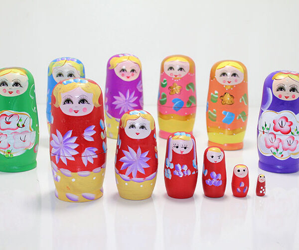 6&apos;lı Ahşap Matruşka