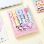 6&apos;lı Fosforlu Kalem Seti - Sanrio Karakterleri, Kuromi, Hello Kitty