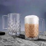 6&apos;lı Kulplu Kristal Meşrubat Bardağı