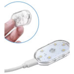 7 Renk Modlu Dokunmatik Sensörlü Mini Led Lamba - Görsel 2