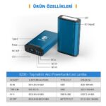 Acopower X230 14.8Volt 13Amper Li-ion Yedek Buzdolabı Aküsü + Powerbank + LED Lamba - Görsel 4