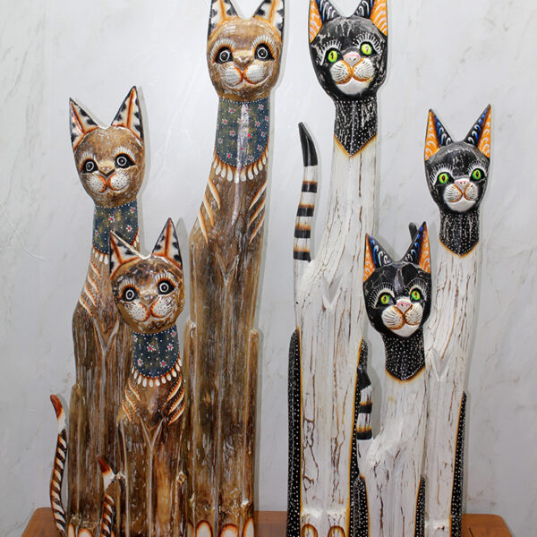 Ahşap 3&apos;lü Kedi Seti 1 Metre Model 3