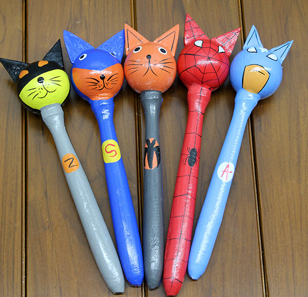 Ahşap 5&apos;li Marakas Seti Model 2