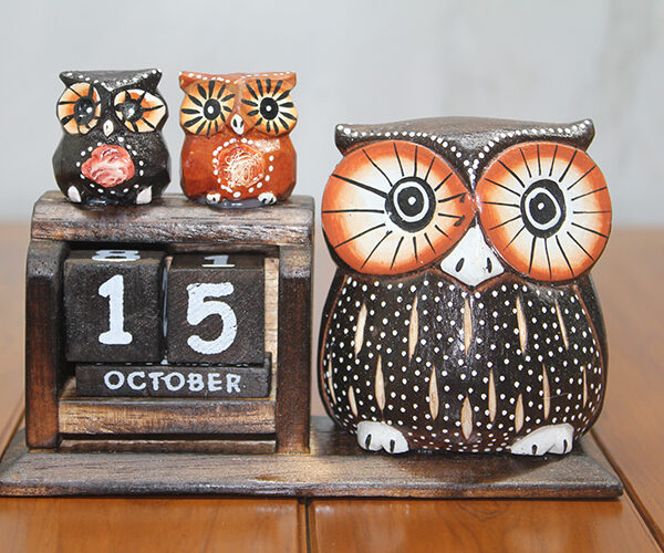 Ahşap Baykuş Takvim