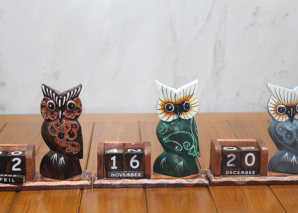 Ahşap Baykuş Takvim  Büyük Boy