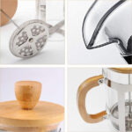 Ahşap Detaylı 350 ml Cam French Press - Görsel 4