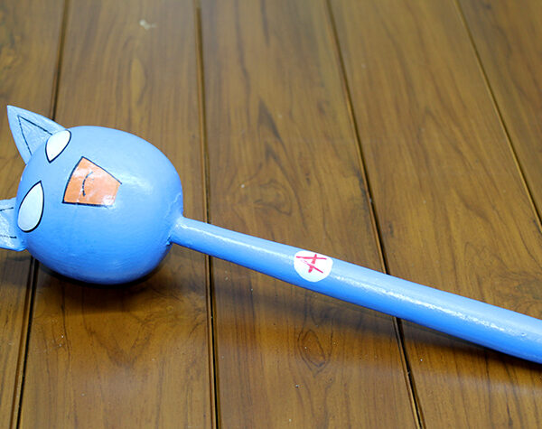 Ahşap Kedili Marakas Tekli Model 1